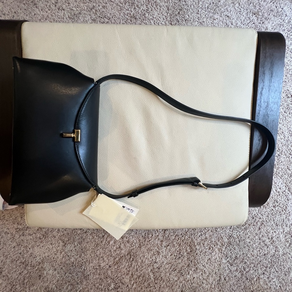 Toteme Black Leather Bag with Gold Accent (NWT, never worn)